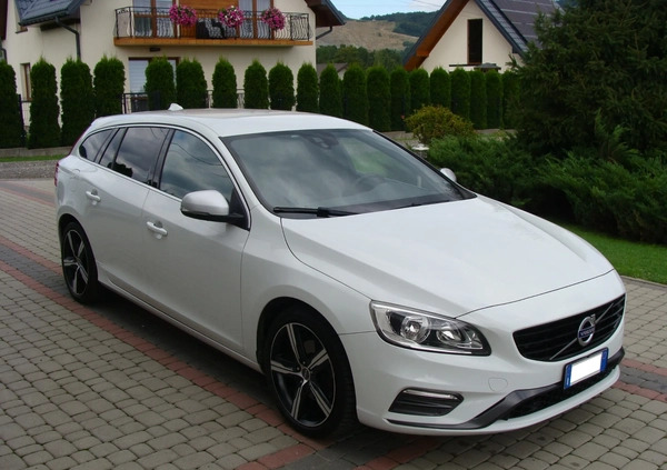 Volvo V60 cena 53000 przebieg: 162000, rok produkcji 2016 z Limanowa małe 79